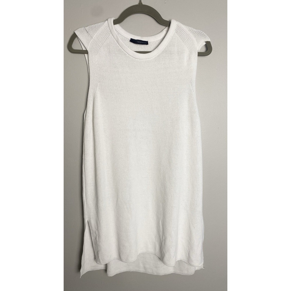 Harve Benard Woman's Sleeveless Ribbed Knit Tank Classic Preppy Spring Essential